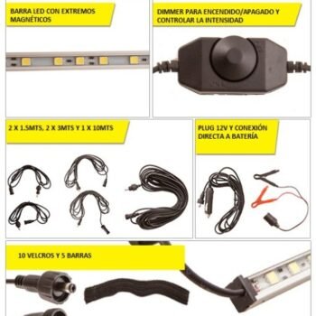 Kit 5 Barras Led