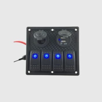 Panel Control 4 Switch con Usb 12V